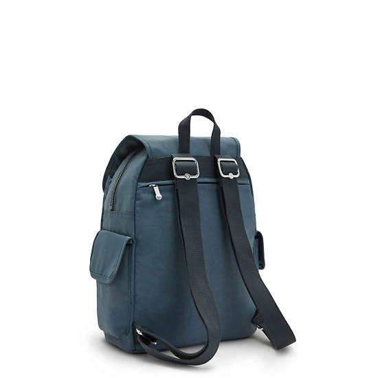 Kipling City Pack Small Ryggsekk Marineblå Grå | NO 1708YX